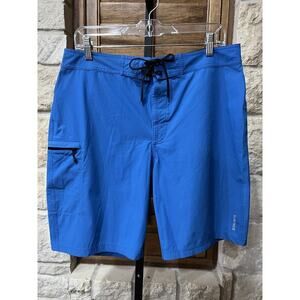 Bonobos Men’s Board Shorts Hook & Loop/Tie Closure Bright Blue Size 33 EUC